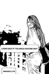 What Does It Mean When A Girl Looks Back At You When Walking Away